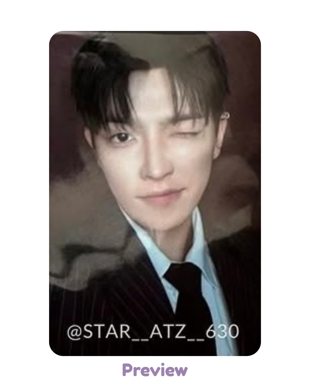 Hongjoong 50k offline ver. Purchase Benefit Blue Drift 8th Anniversary Exhibition ATEEZ