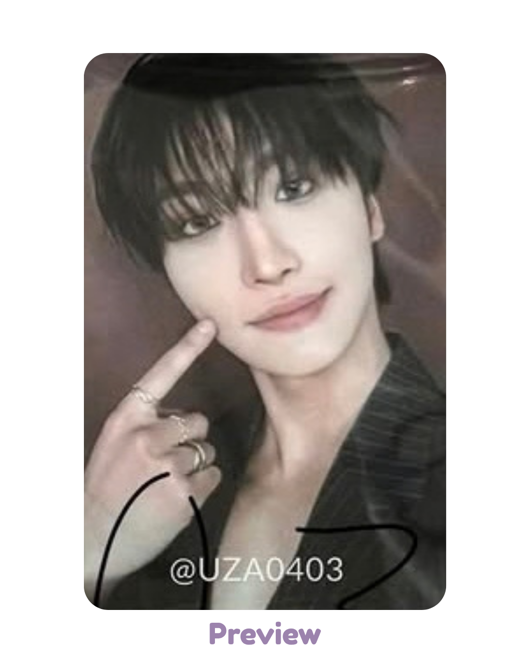Seonghwa 50k offline ver. Purchase Benefit Blue Drift 8th Anniversary Exhibition ATEEZ