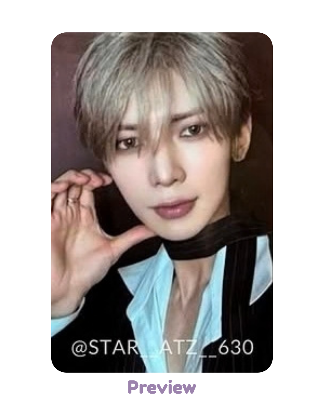 Yeosang 50k offline ver. Purchase Benefit Blue Drift 8th Anniversary Exhibition ATEEZ
