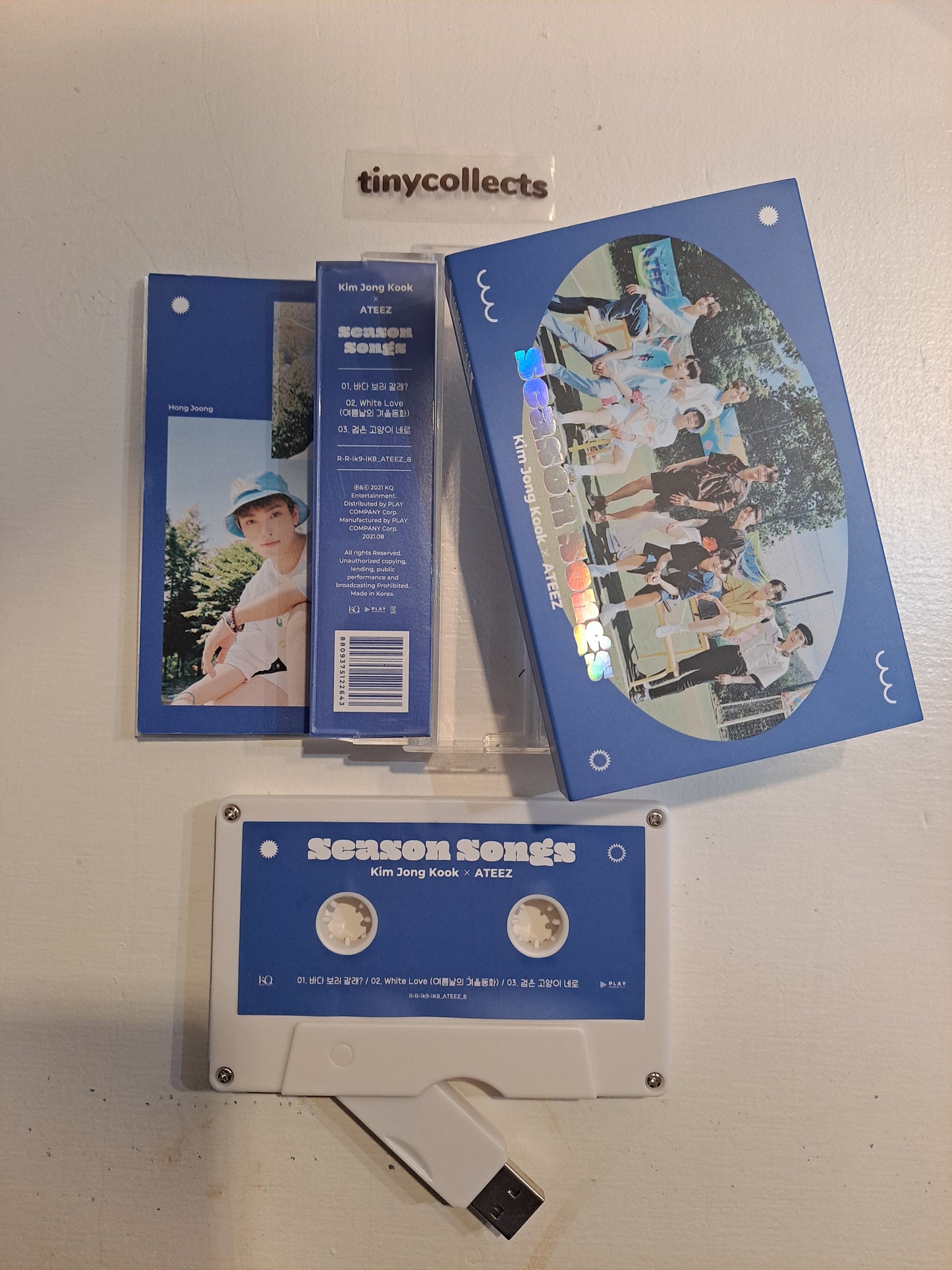 Season Songs Kim Jongkook X ATEEZ collab USB album unsealed