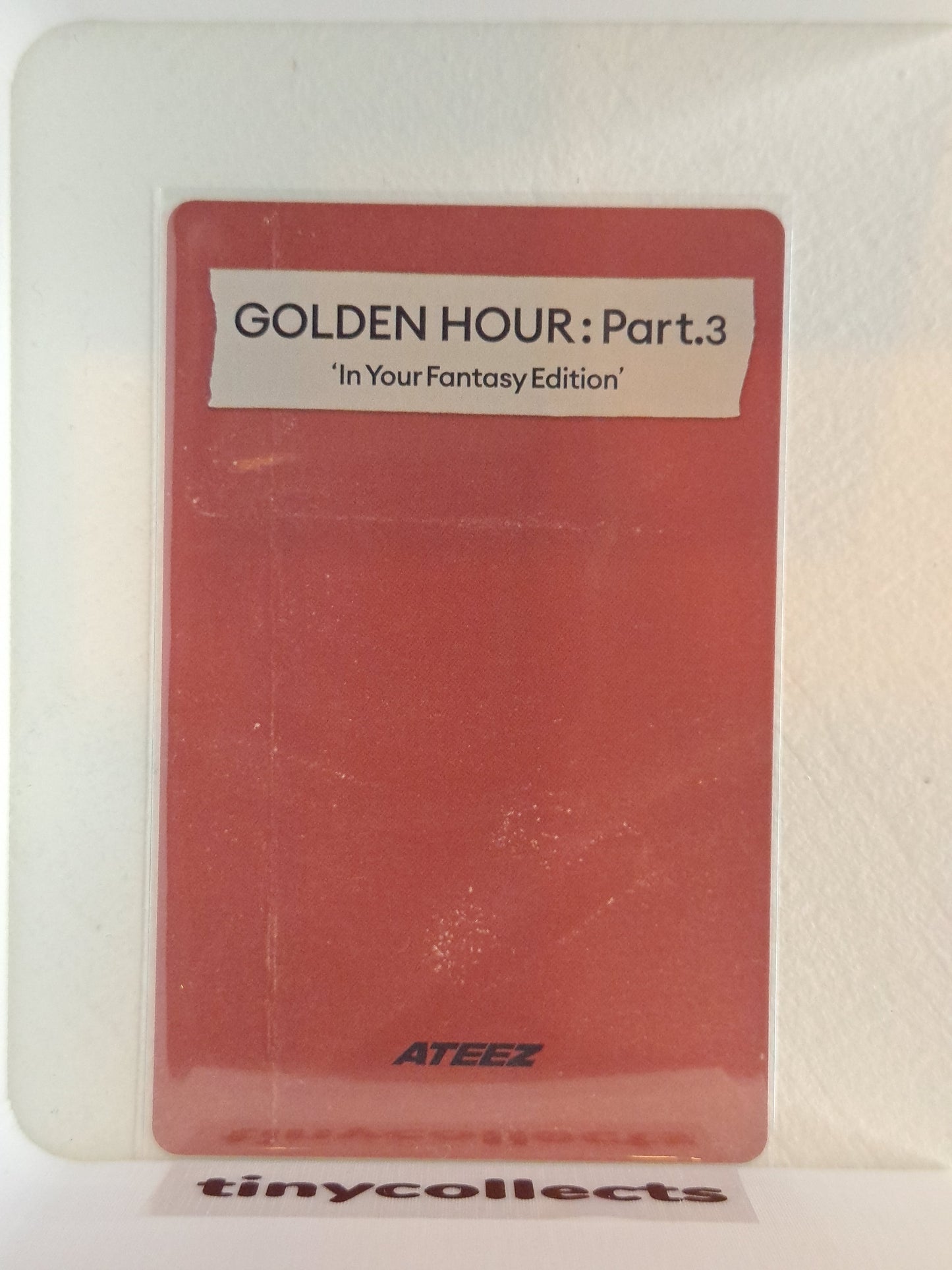 Hongjoong IYF limited incl. Photocard ver. 2 Golden Hour part 3 ATEEZ