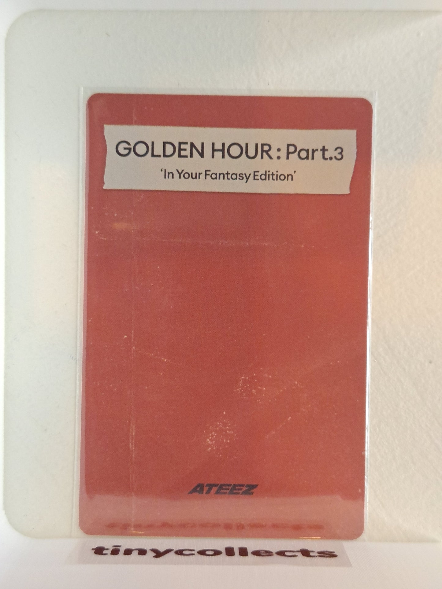 Seonghwa IYF limited incl. Photocard ver. 2 Golden Hour part 3 ATEEZ