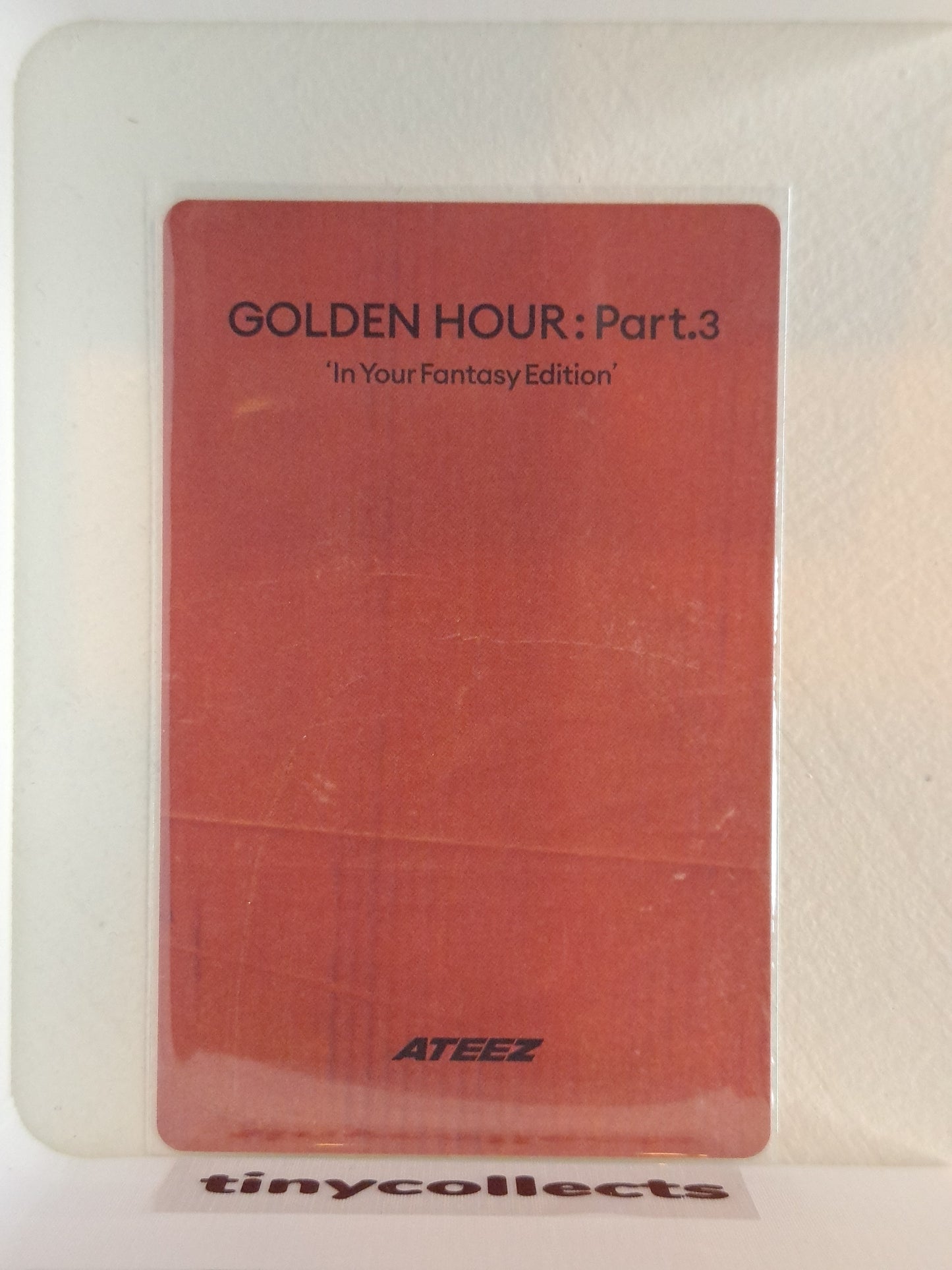 Hongjoong IYF limited incl. Photocard ver. 4 Golden Hour part 3 ATEEZ