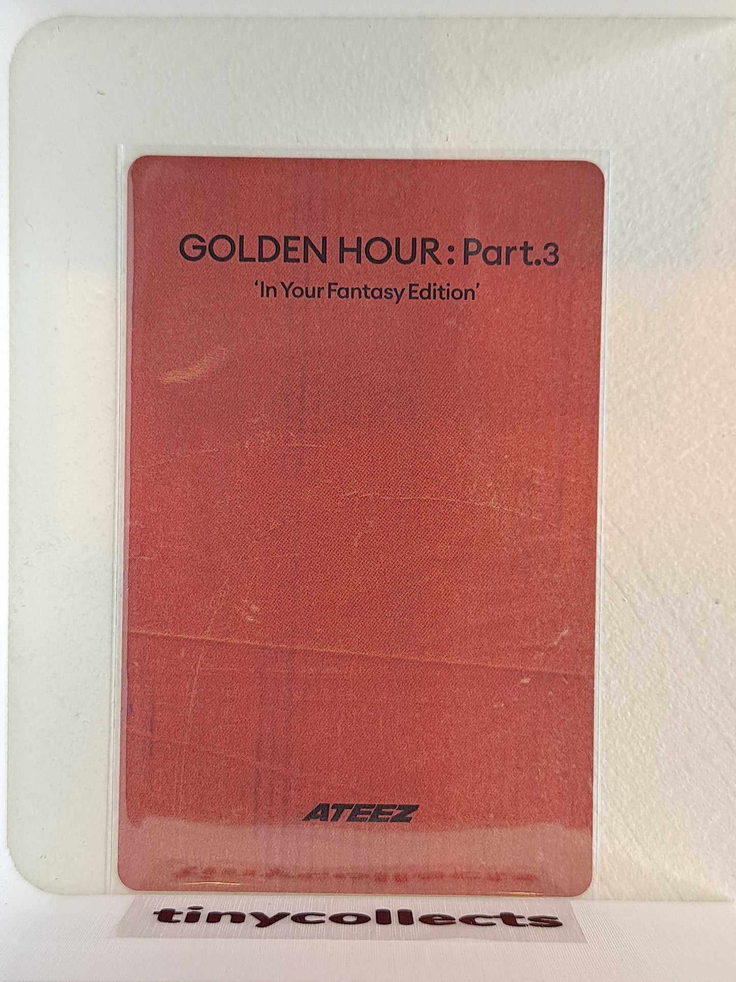 Yunho IYF limited incl. Photocard ver. 4 Golden Hour part 3 ATEEZ
