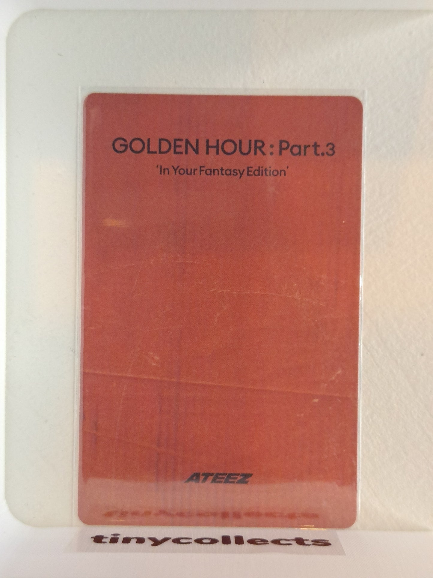 Yeosang IYF limited incl. Photocard ver. 4 Golden Hour part 3 ATEEZ