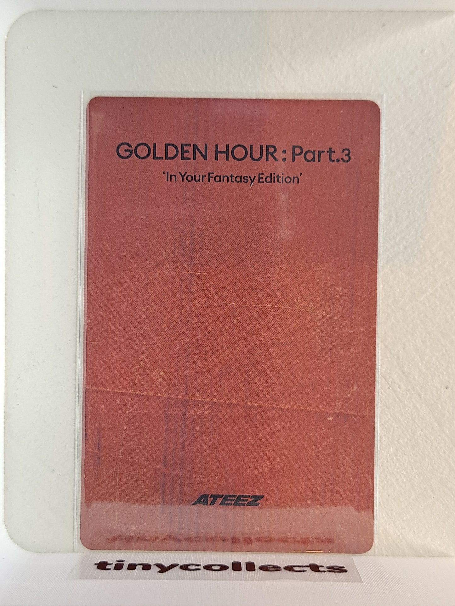Jongho IYF limited incl. Photocard ver. 4 Golden Hour part 3 ATEEZ