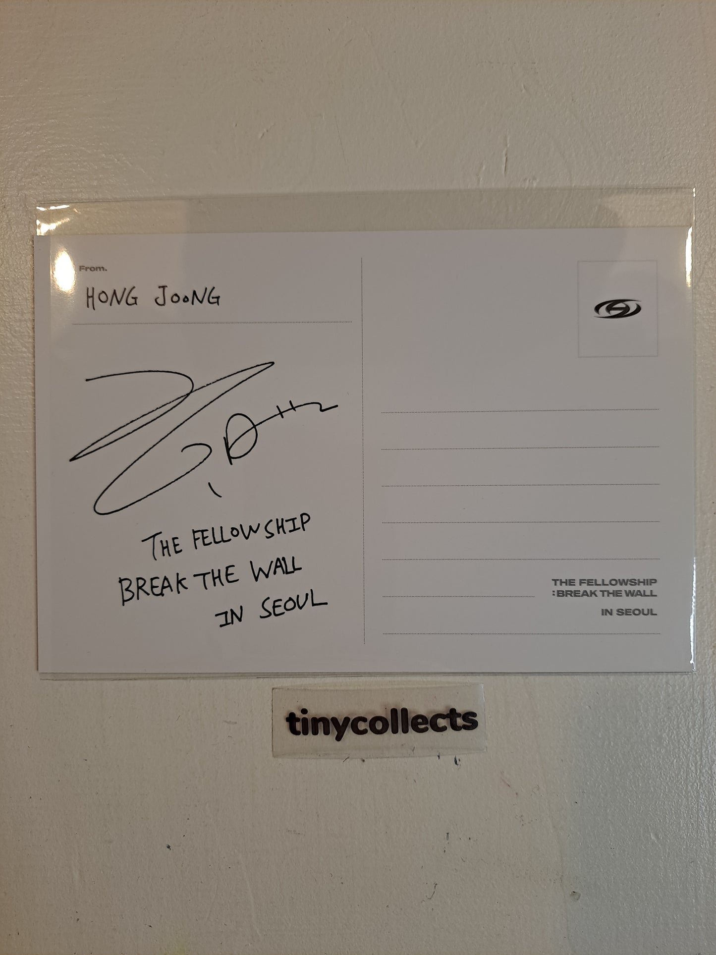 Hongjoong Postcard Blu-ray incl. The Fellowship: Break The Wall in Seoul Tour ATEEZ