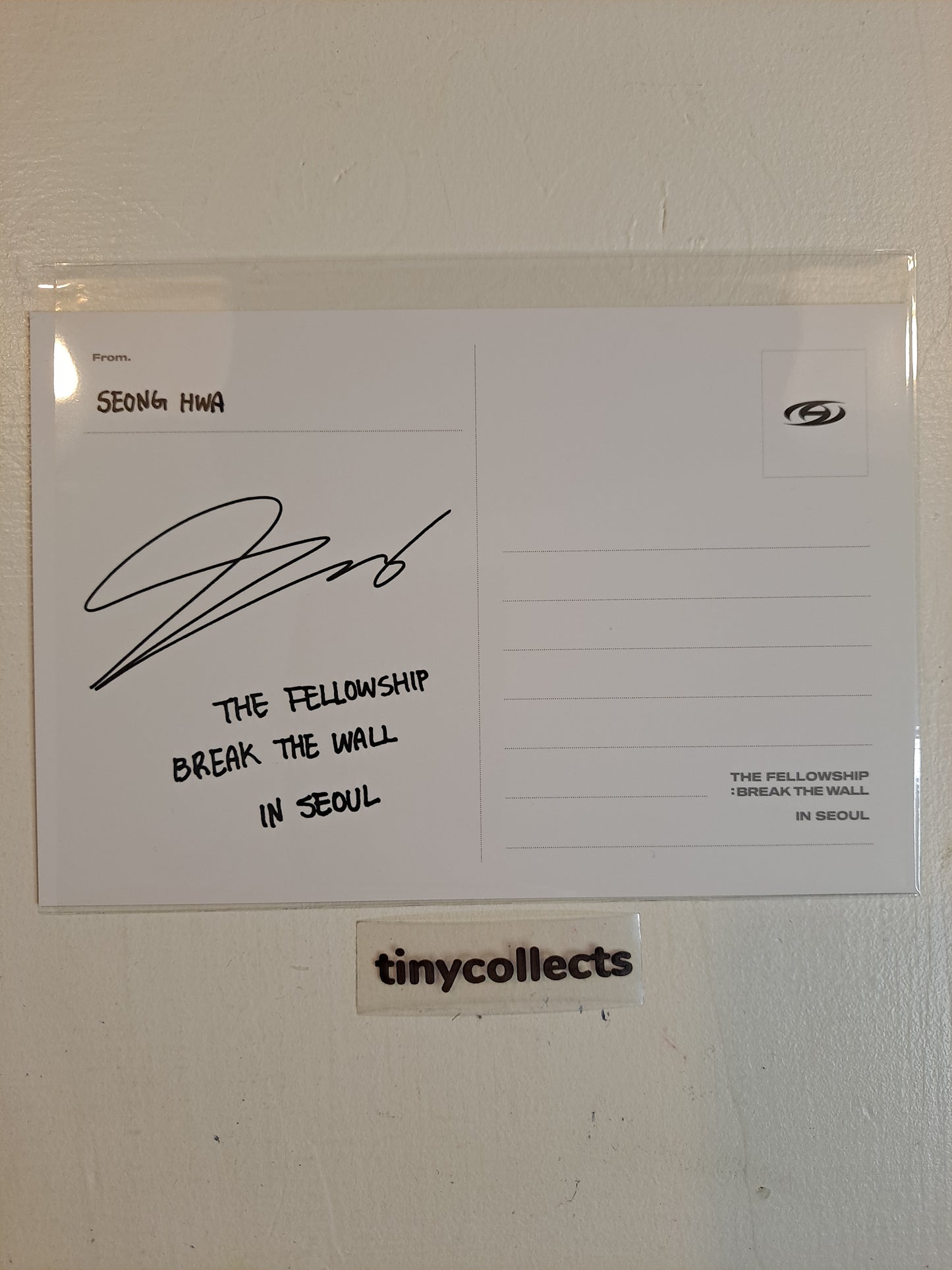 Seonghwa Postcard Blu-ray incl. The Fellowship: Break The Wall in Seoul Tour ATEEZ