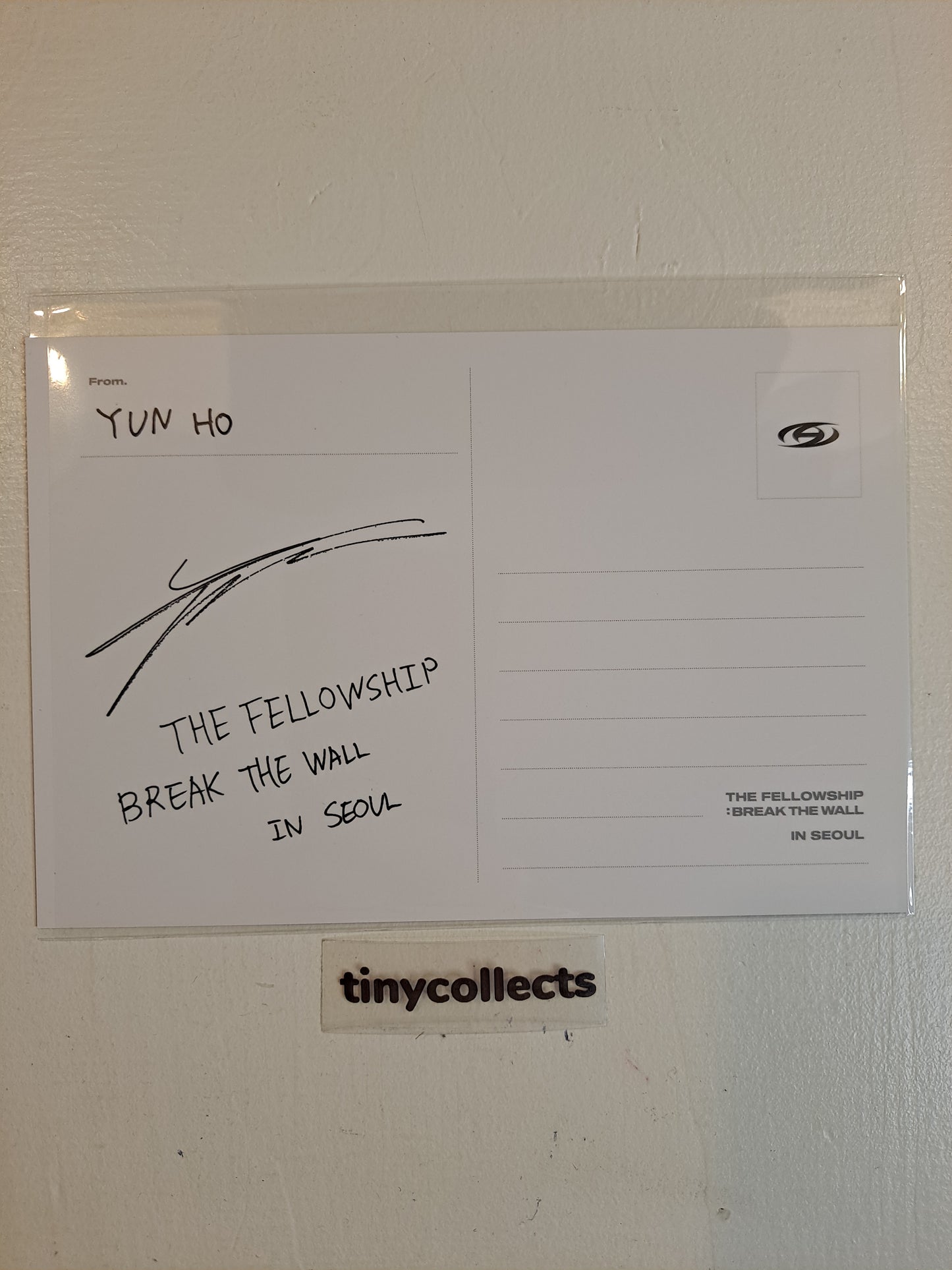 Yunho Postcard Blu-ray incl. The Fellowship: Break The Wall in Seoul Tour ATEEZ