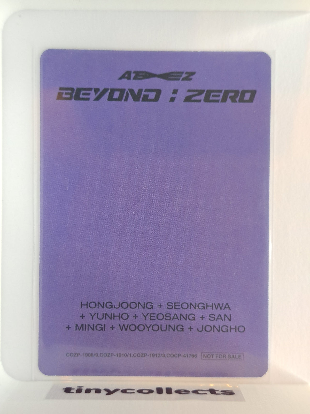 Mingi Album incl. ver. B Beyond: Zero Japanese ATEEZ