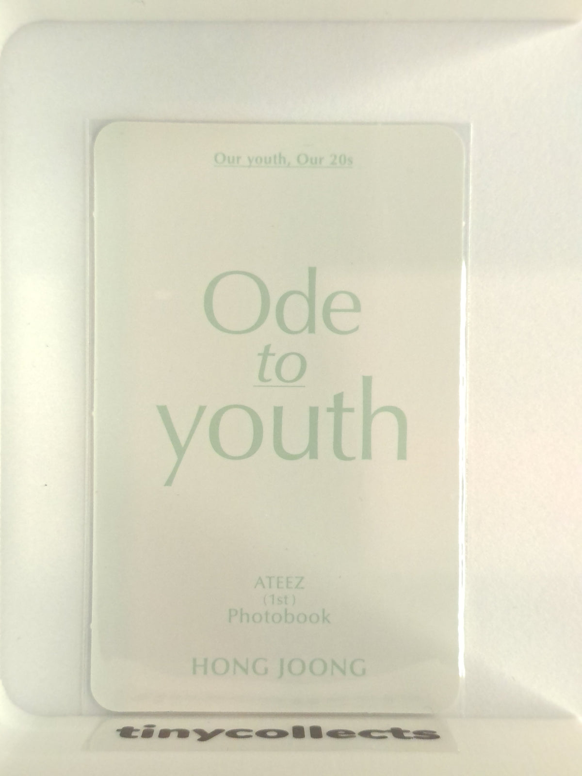 Hongjoong Ode To Youth incl. First Photobook ATEEZ