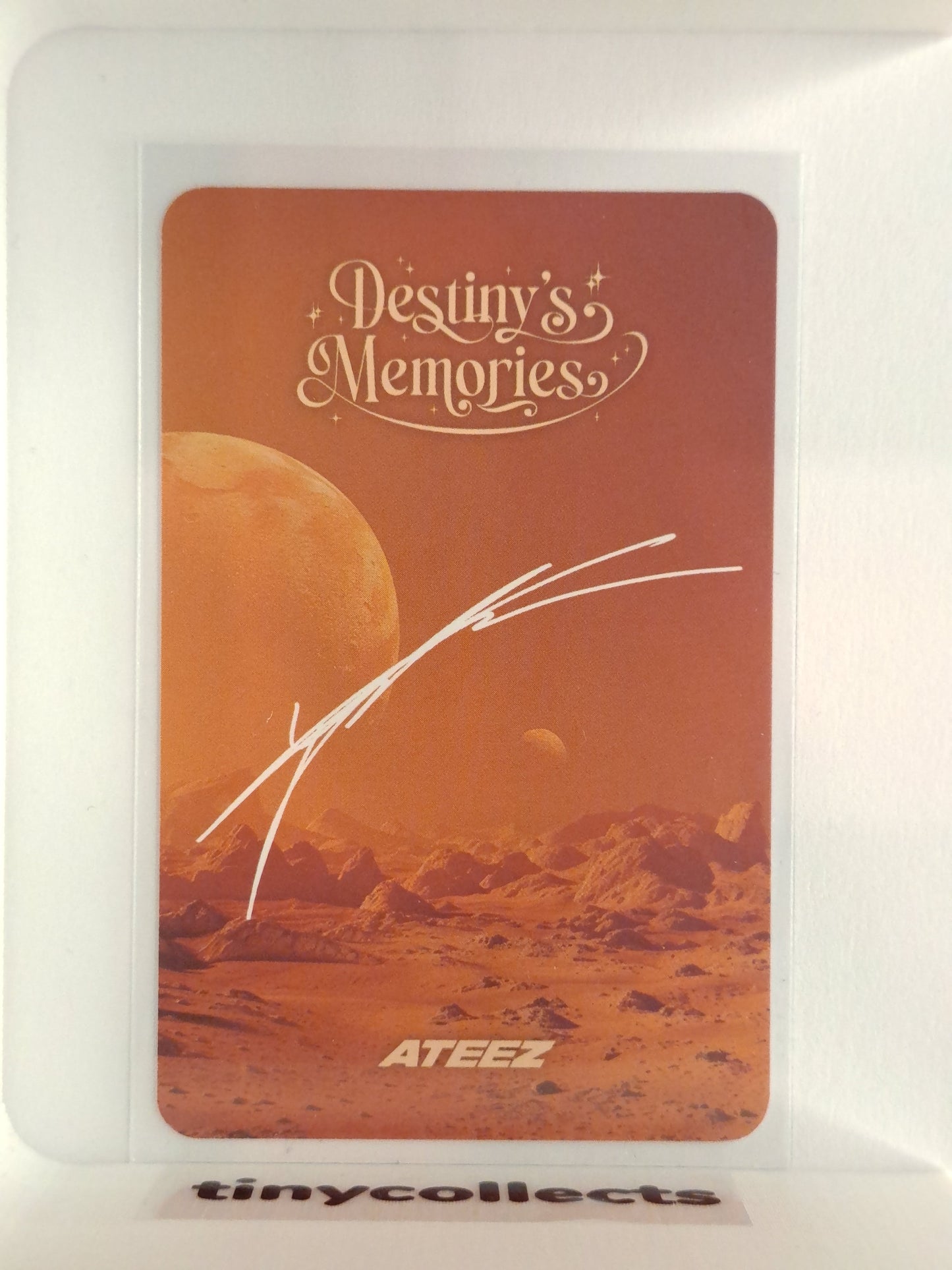 Yunho Trading Card 1 Destiny's Memories ATEEZ