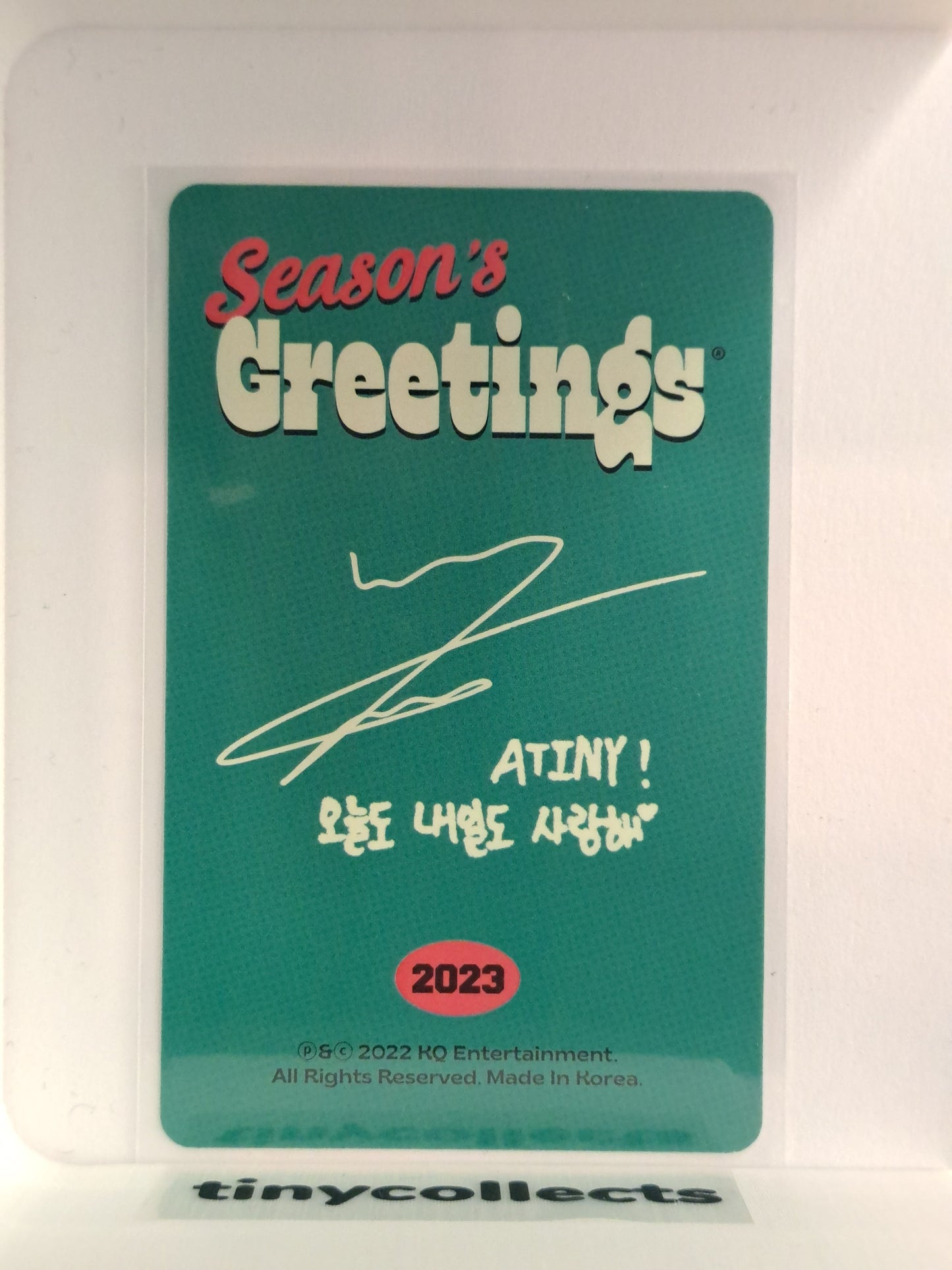 Wooyoung 2023 Season's Greetings incl. B ver. ATEEZ
