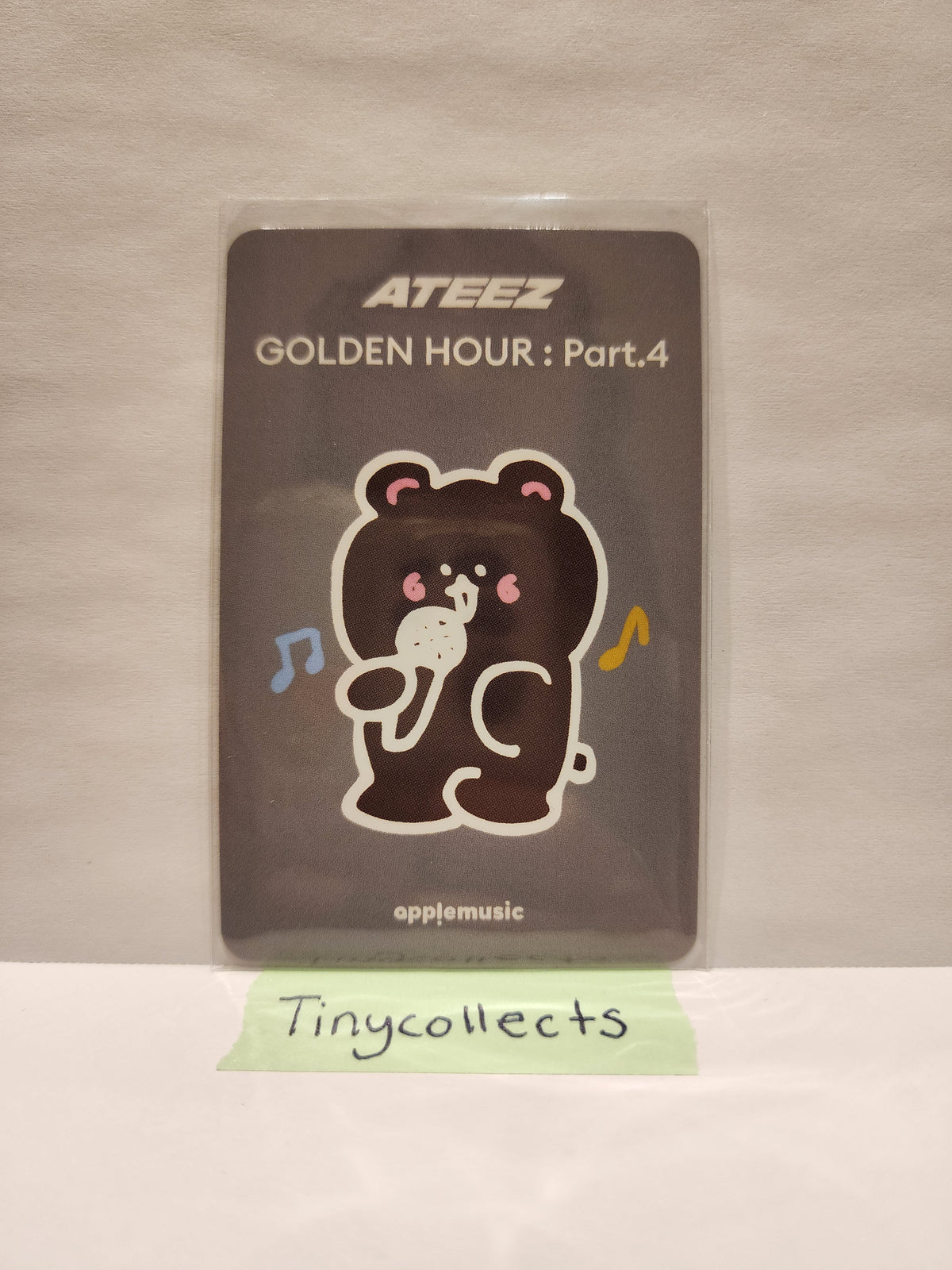 Jongho Apple Music Lucky Draw 1.1 Mini-teez ver. Golden Hour part 4 ATEEZ