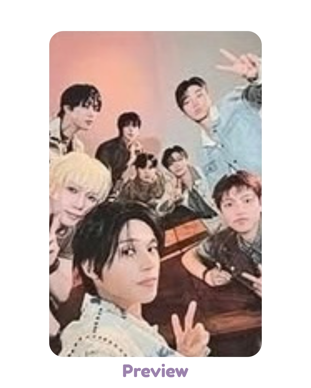 Group SNS+80K Lucky Draw ver. Photocard Purchase Benefit Blue Drift 8th Anniversary Exhibition ATEEZ