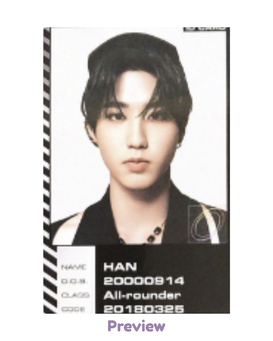 Han album incl. ID card ver. Oddinary Stray Kids