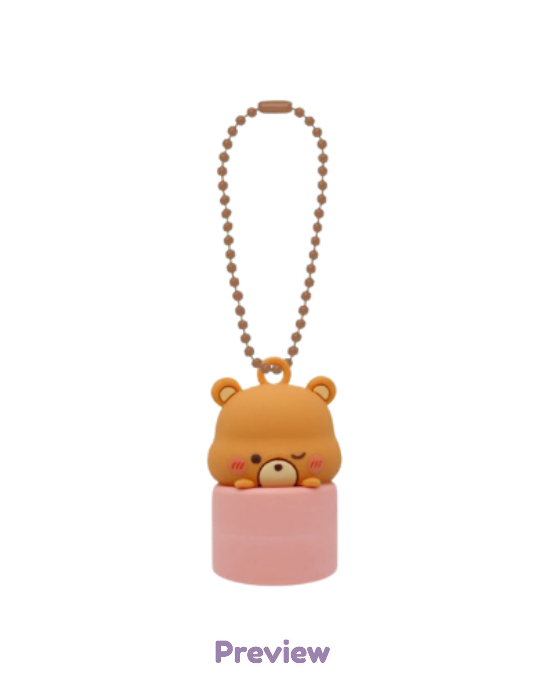 Blue Drift Lip Cap Keyring Merch 8th Anniversary Exhibition ATEEZ