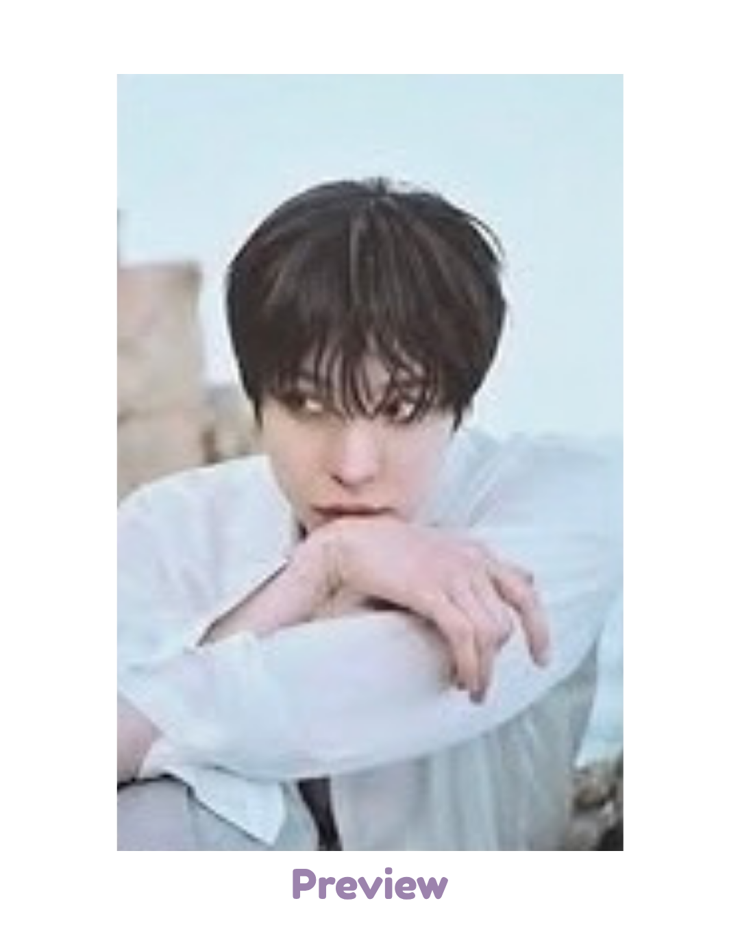 Yunho SNS+80K Lucky Draw ver. Postcard Purchase Benefit Blue Drift 8th Anniversary Exhibition ATEEZ