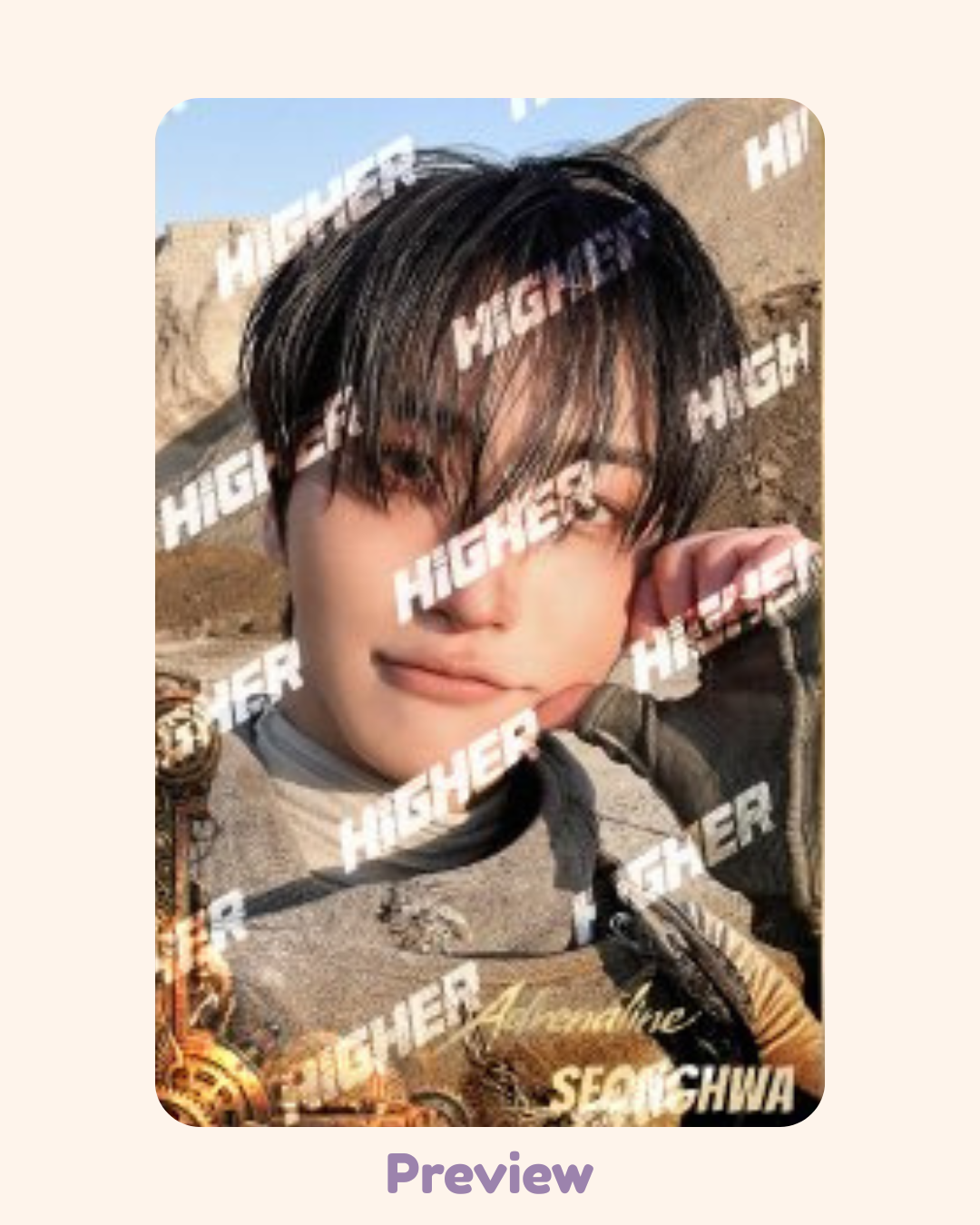 Seonghwa Higher Timepiece Comeback Special ver. Golden Hour part 4 ATEEZ