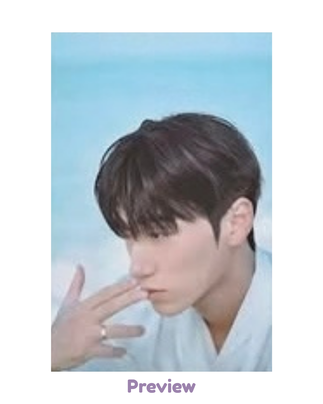 San SNS+80K Lucky Draw ver. Postcard Purchase Benefit Blue Drift 8th Anniversary Exhibition ATEEZ