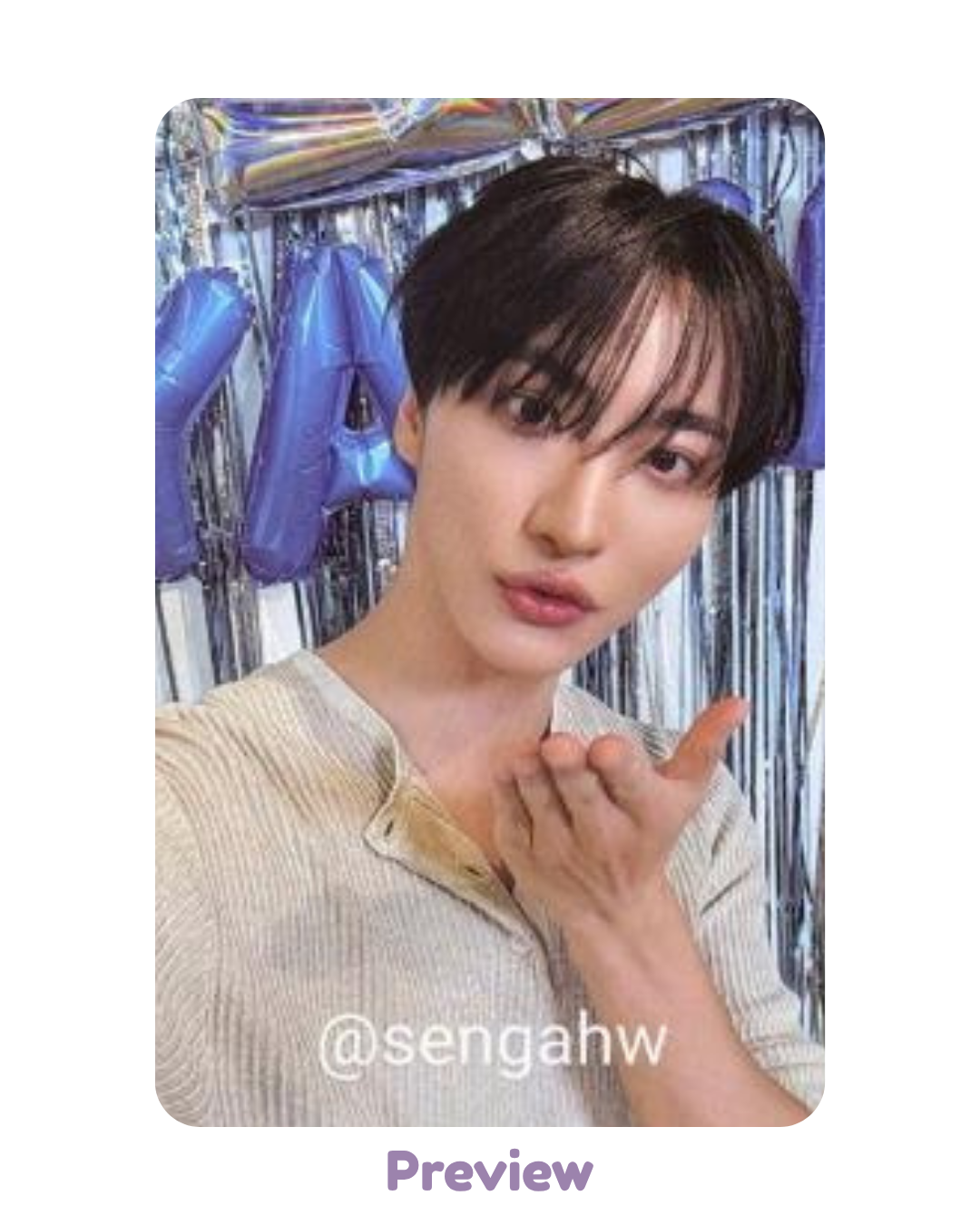 Seonghwa 8IRTHDAY pop-up Admission Benefit 8th Anniversary ATEEZ