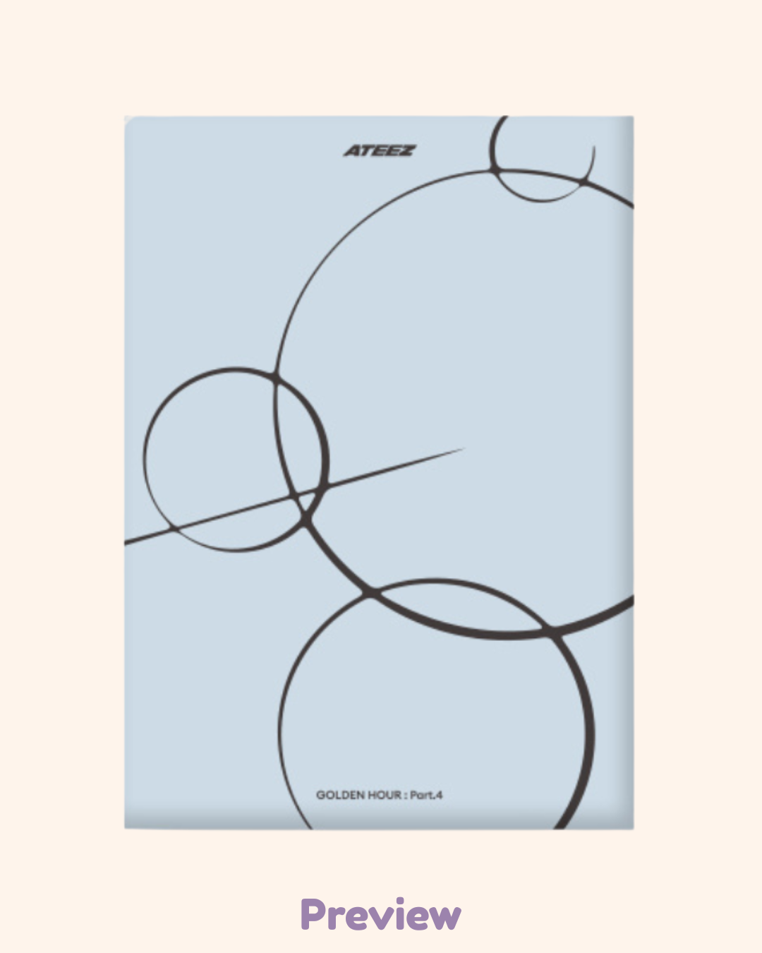 Sealed Poca album choose version Golden Hour part 4 ATEEZ