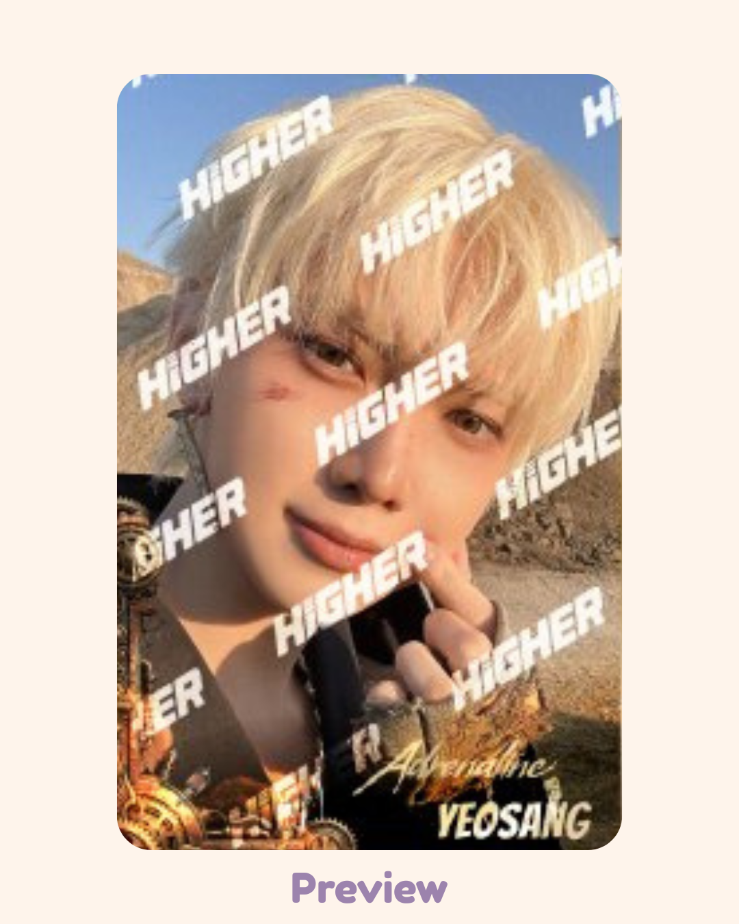 Yeosang Higher Timepiece Comeback Special ver. Golden Hour part 4 ATEEZ