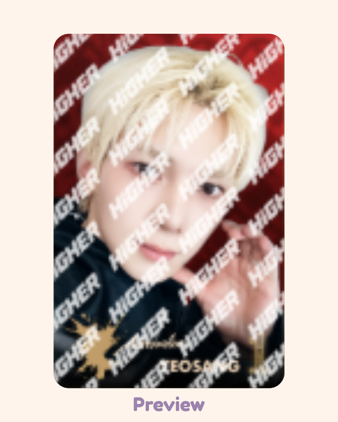 Yeosang Higher Timepiece SBS Inkigayo Win ver. Golden Hour part 4 ATEEZ