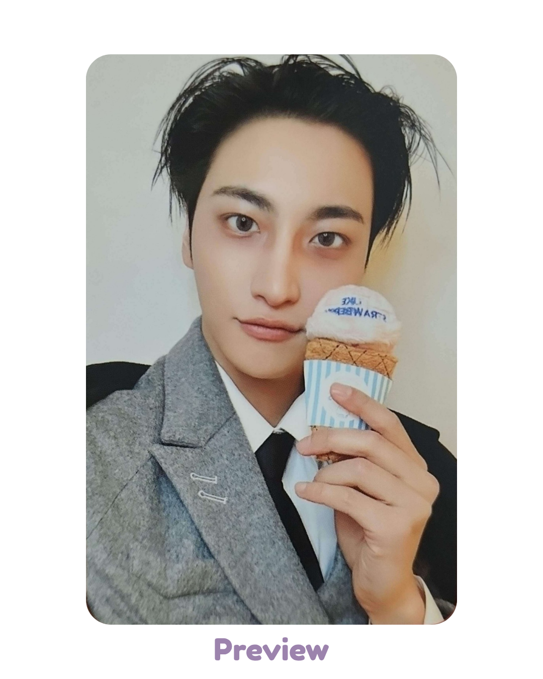 Seonghwa Soundwave 2.0 Ice Cream ver. Fansign Benefit Golden Hour part 5 ATEEZ