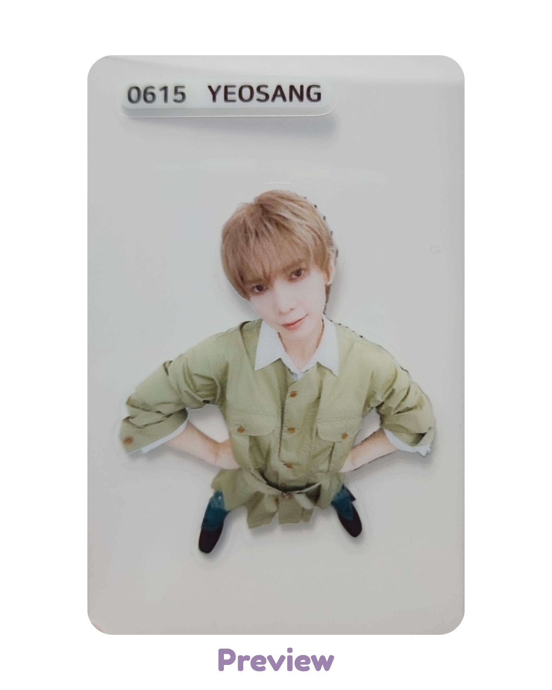 Yeosang Hellolive 1.2 Bolchi Bread ver. POB sticker 3:1 Golden Hour part 5 ATEEZ