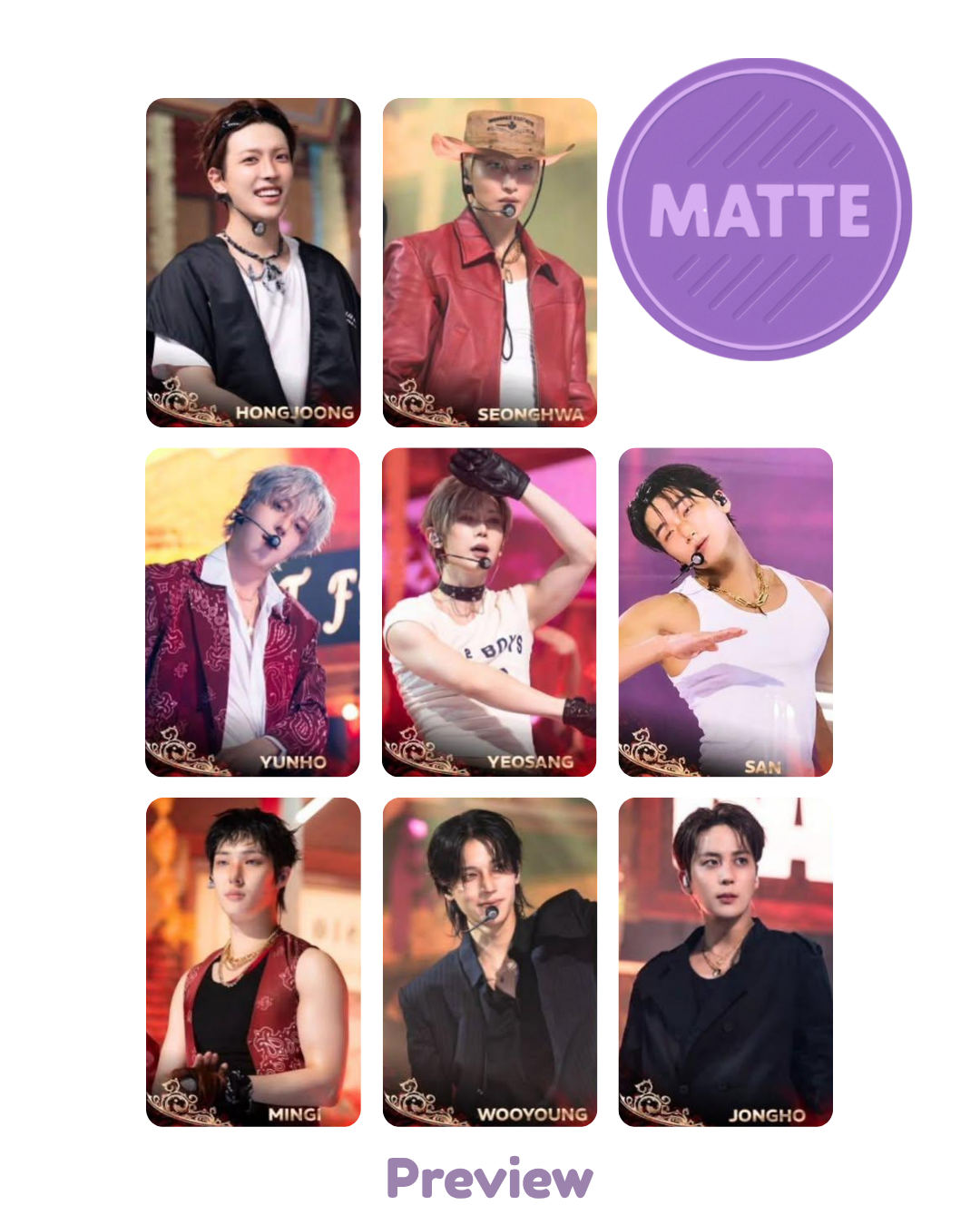 Set/OT8 Higher Timepiece 6.0 SBS Inkigayo Ep.1316 ver. Matte Golden Hour part 5 ATEEZ