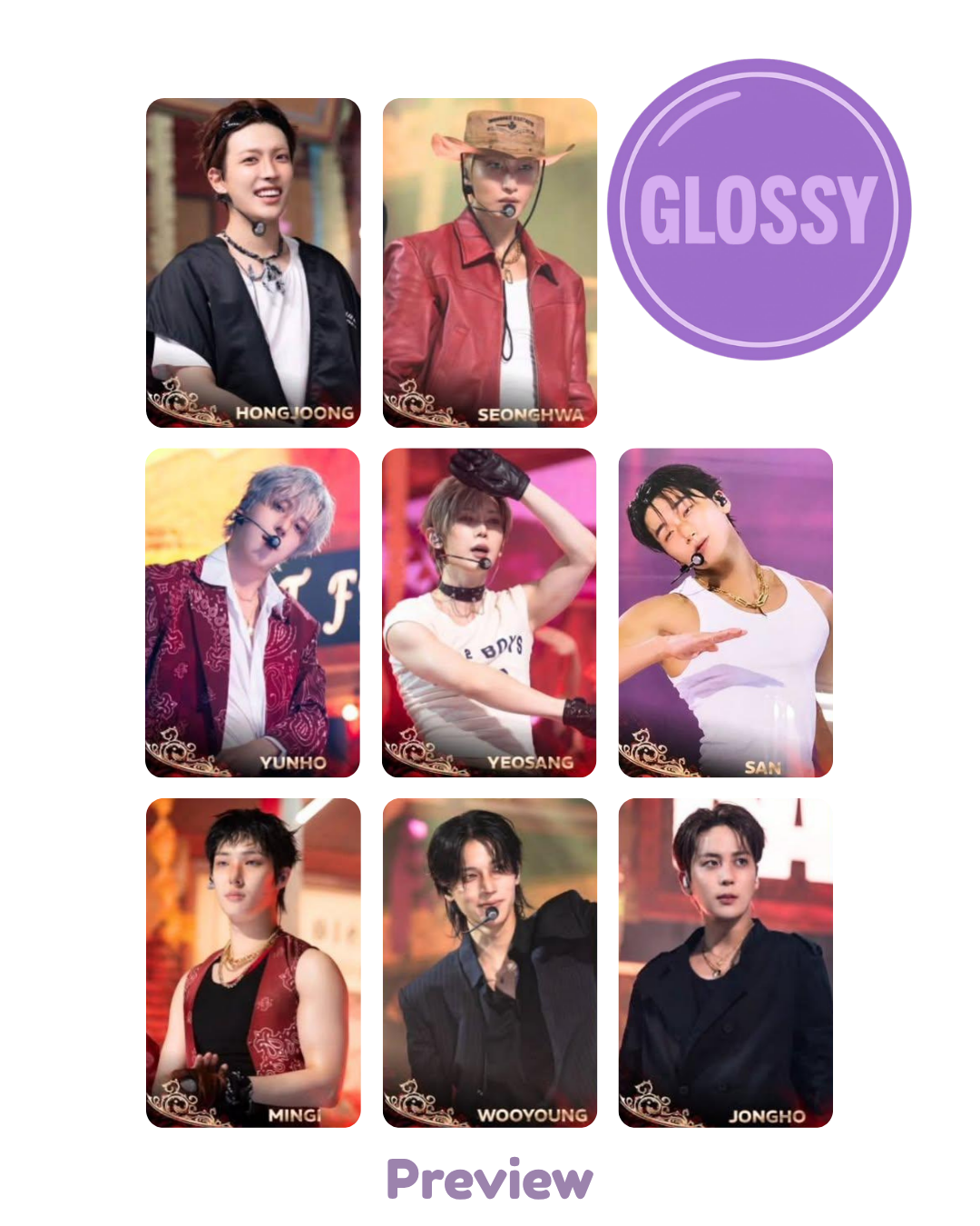 Set/OT8 Higher Timepiece 6.0 SBS Inkigayo Ep.1316 ver. Glossy Golden Hour part 5 ATEEZ