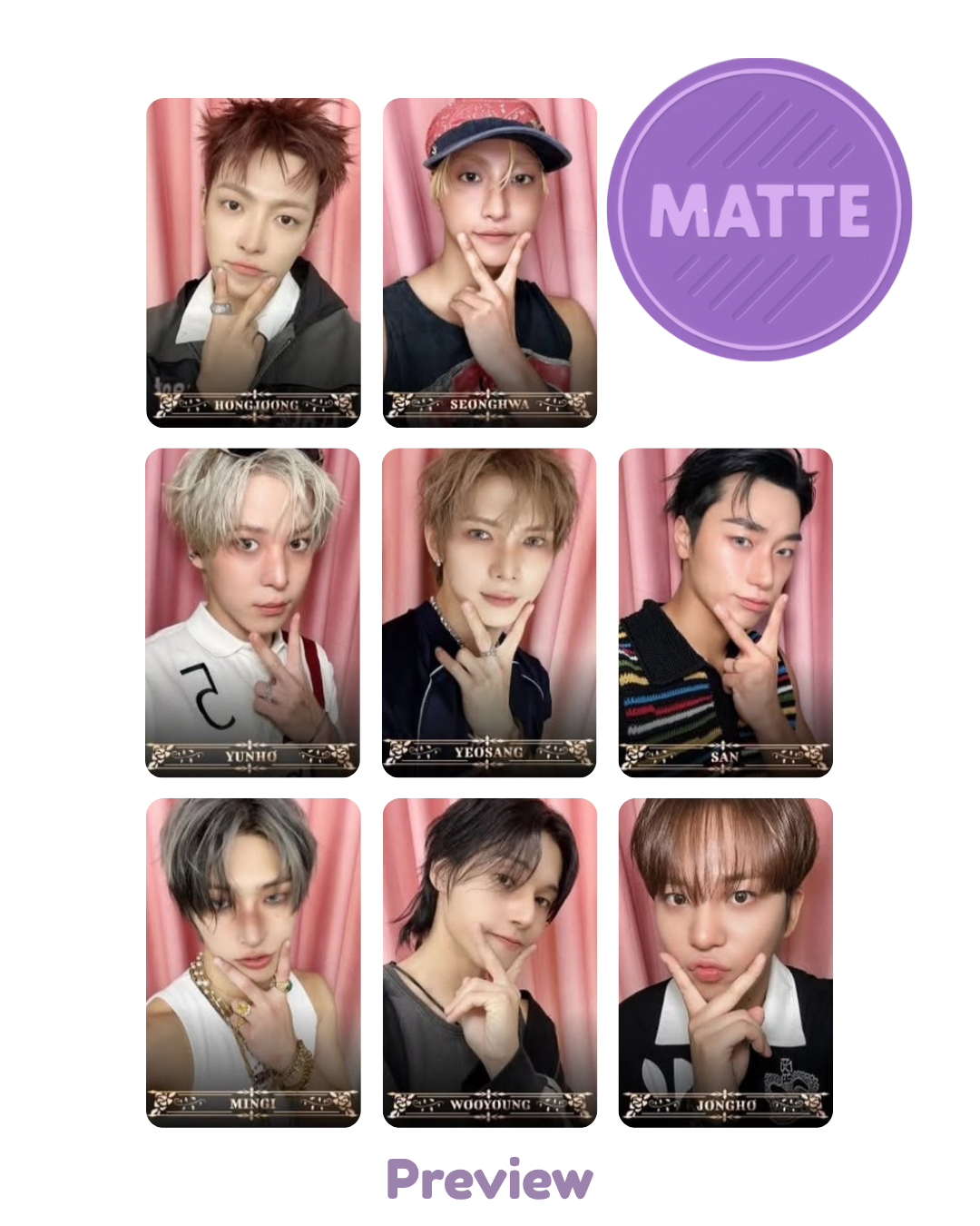Set/OT8 Higher Timepiece 7.0 MV Behind ver. Matte Golden Hour part 5 ATEEZ