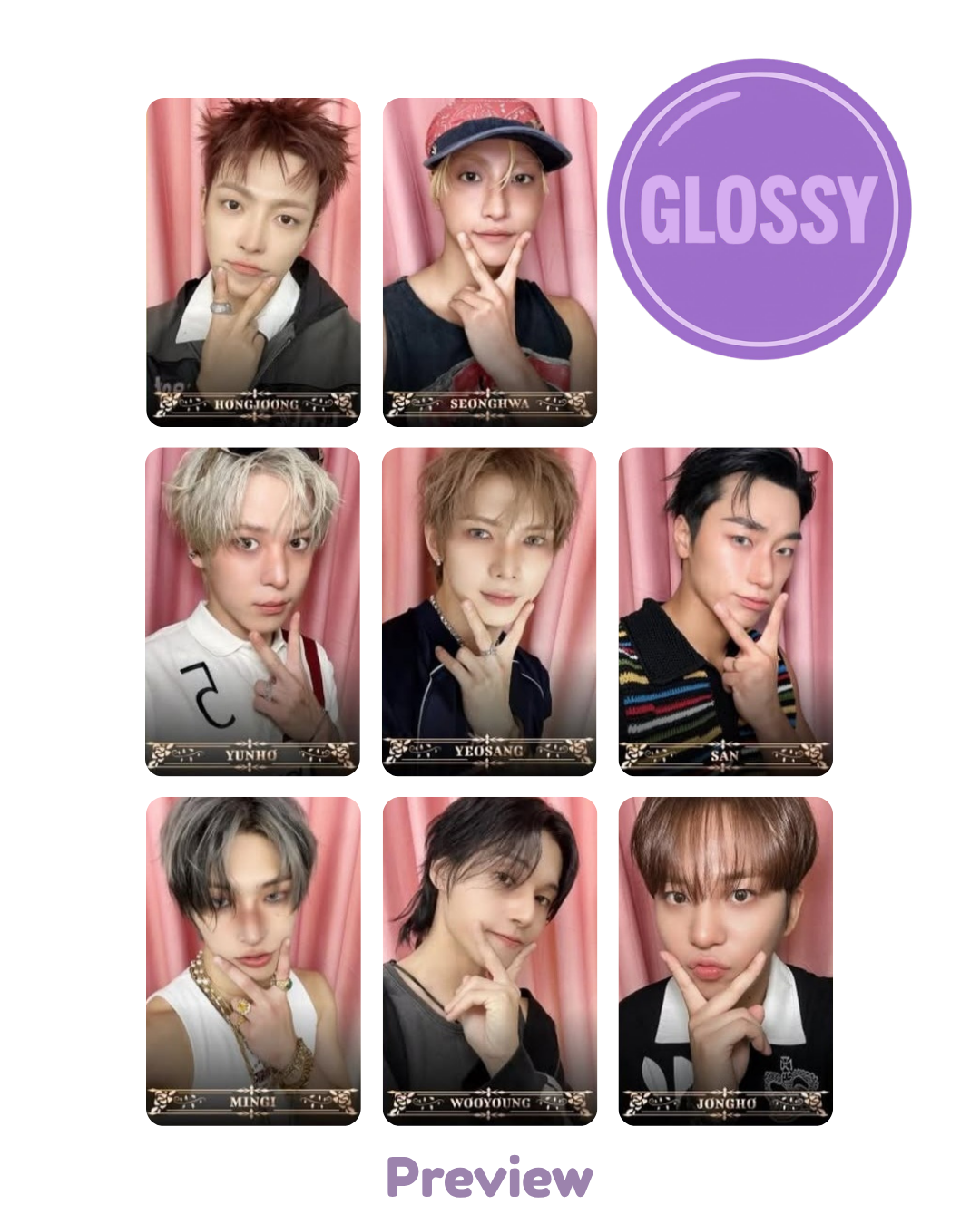 Set/OT8 Higher Timepiece 7.0 MV Behind ver. Glossy Golden Hour part 5 ATEEZ