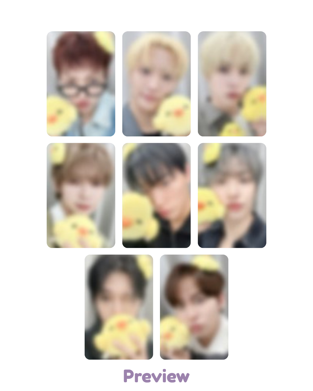 Set/OT8 Hellolive 2.0 Kiiroiteez ver. Fansign Benefit Golden Hour part 5 ATEEZ