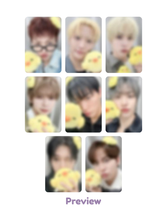 Set/OT8 Hellolive 2.0 Kiiroiteez ver. Fansign Benefit Golden Hour part 5 ATEEZ