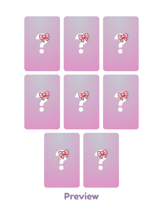 Set/OT8 DearMyMuse 2.0 Mini Ribbon Sticker ver. Fansign Benefit Golden Hour part 5 ATEEZ