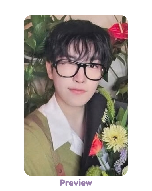 Hongjoong Fromm 4.0 Flower Cafe ver. Fansign Benefit Golden Hour part 5 ATEEZ