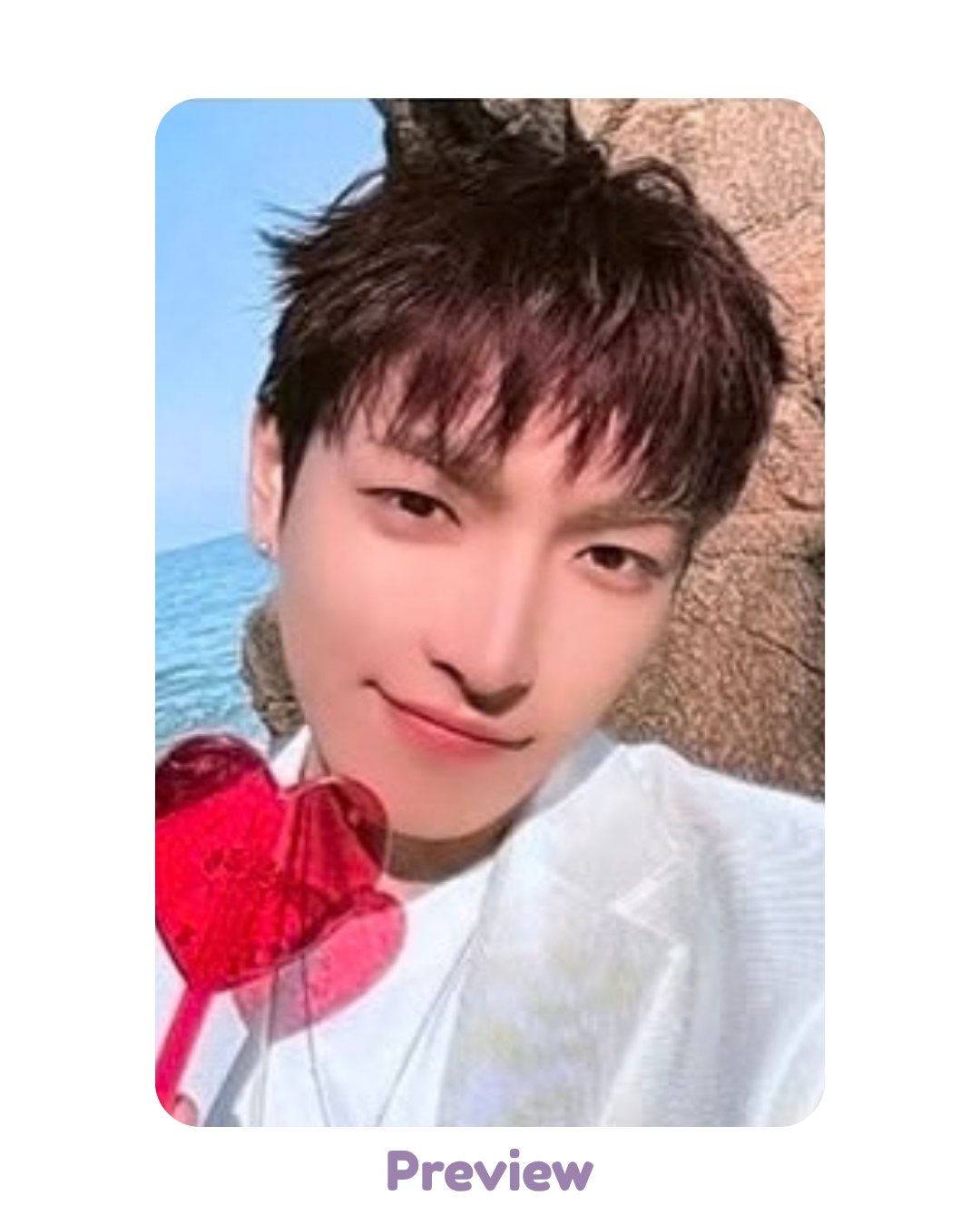 Hongjoong Welcome Kit Photocard ver. Entree Benefit Blue Drift 8th Anniversary Exhibition ATEEZ