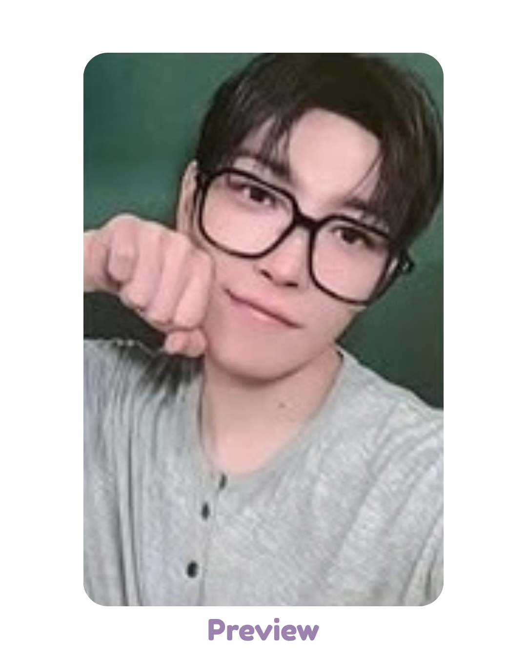 Hongjoong SNS+80K Lucky Draw ver. Photocard Purchase Benefit Blue Drift 8th Anniversary Exhibition ATEEZ