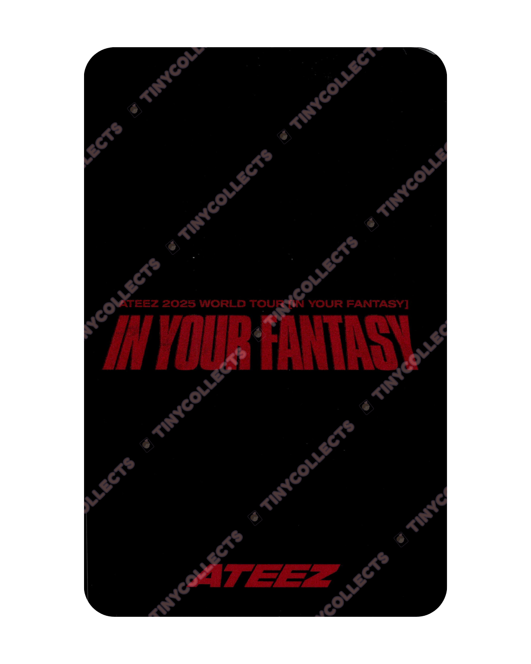 Wooyoung IYF Tour Japan Trading Card ver. 1 merch ATEEZ