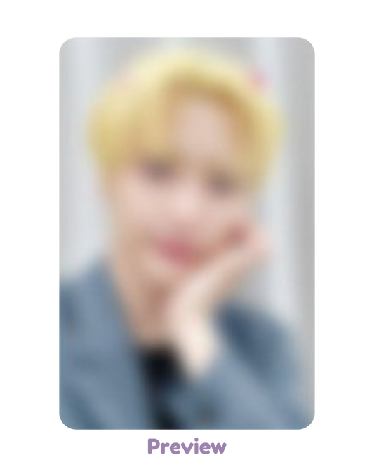 Seonghwa Makestar Lucky Draw 1.2 Hair Clip ver. Golden Hour part 5 ATEEZ