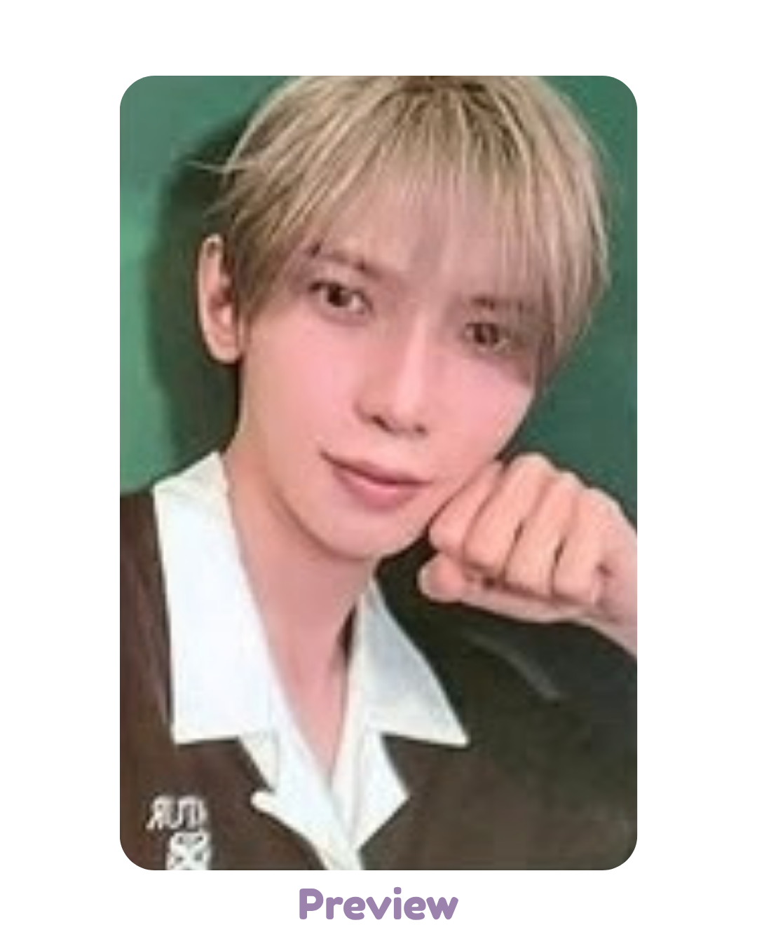 Yeosang SNS+80K Lucky Draw ver. Photocard Purchase Benefit Blue Drift 8th Anniversary Exhibition ATEEZ
