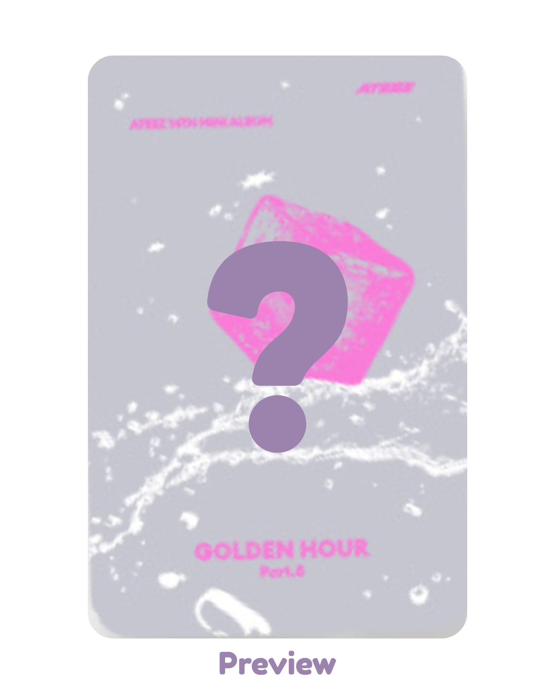 Hongjoong Soundwave Slogan Towel incl. Pop-up Golden Hour part 5 ATEEZ