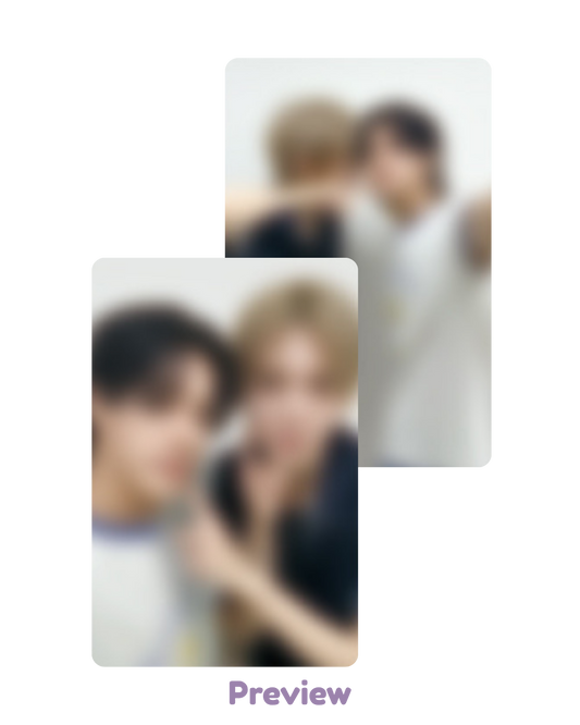 Yeosang Wooyoung Musicart 2.2 Fansign ver. unit double-sided Golden Hour part 5 ATEEZ