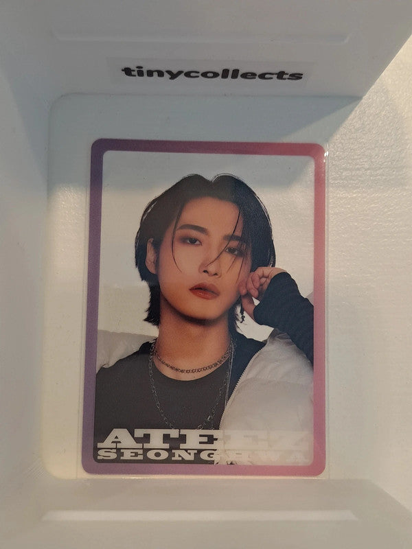 Seonghwa Not Okay pop-up Random Clear Card Shibuya Japan ATEEZ