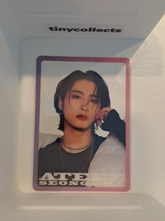 Seonghwa Not Okay pop-up Random Clear Card Shibuya Japan ATEEZ
