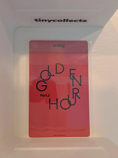 Wooyoung Rakuten Lucky Draw Golden Hour Part 2 ATEEZ