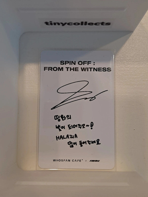 Seonghwa Kiosk Photocard Whosfan cafe Spin Off Witness ATEEZ