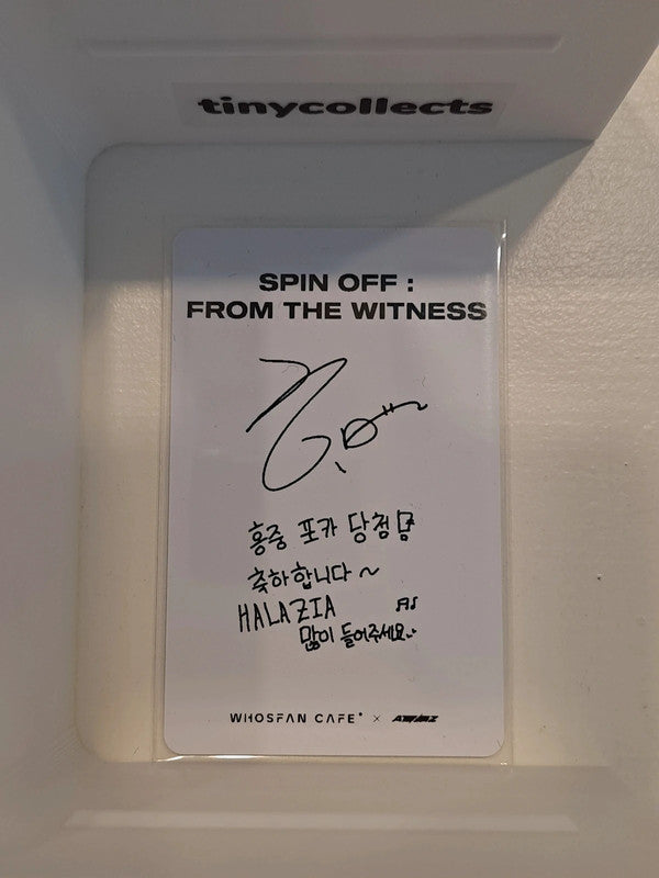 Hongjoong Kiosk Photocard Whosfan cafe Spin Off Witness ATEEZ